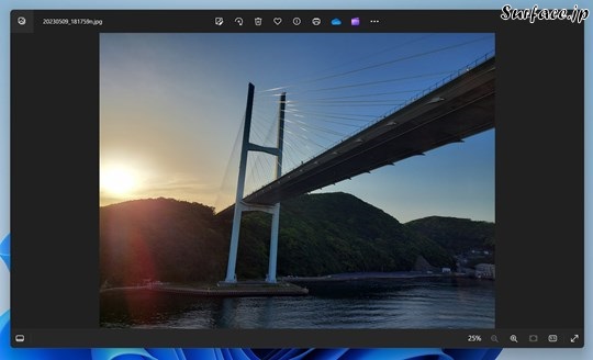 Surfaceで写真のサイズを小さくする