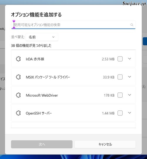 Surfaceのオプション機能を導入する